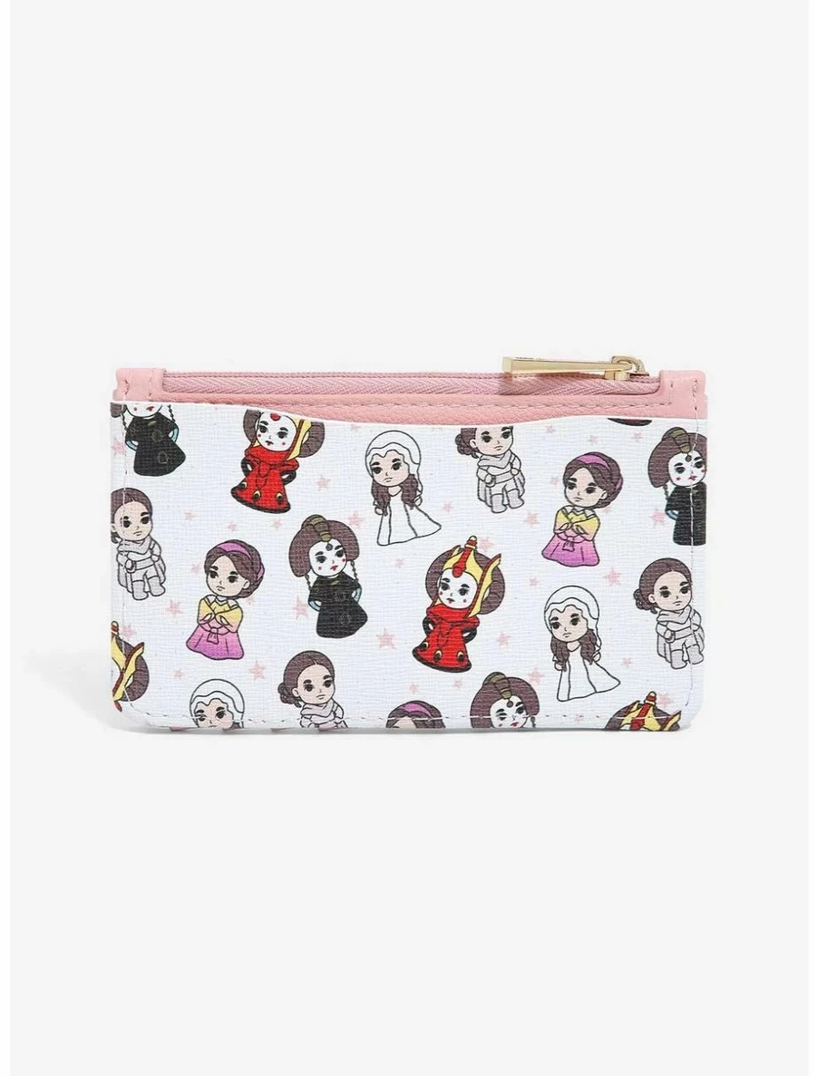 Star Wars Chibi Padme Cardholder Wallet BoxLunch Exclusive Allover Print Design