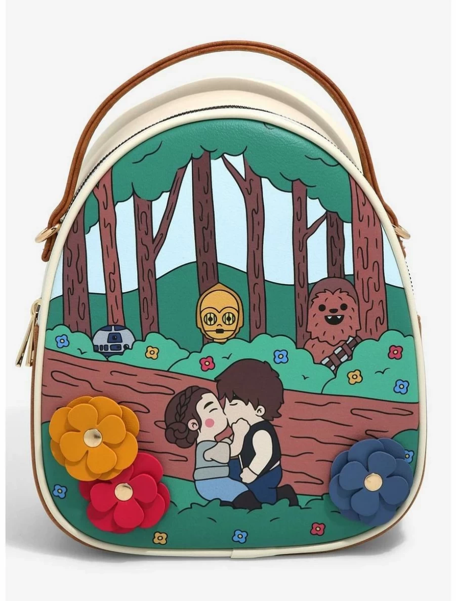 Star Wars Chibi Leia & Han Solo Mini Backpack - BoxLunch Exclusive Forest Design
