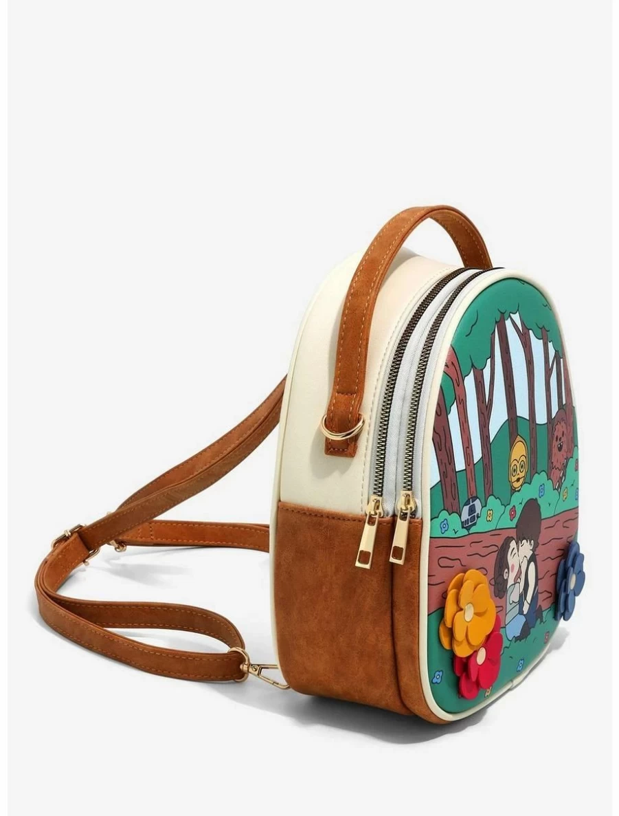 Star Wars Chibi Leia & Han Solo Mini Backpack - BoxLunch Exclusive Forest Design