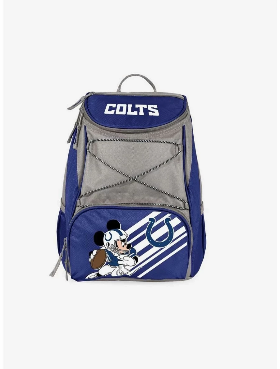 Disney Mickey Mouse NFL Indianapolis Colts Themed Cooler Backpack for Lunch Box & Outdoor Activities