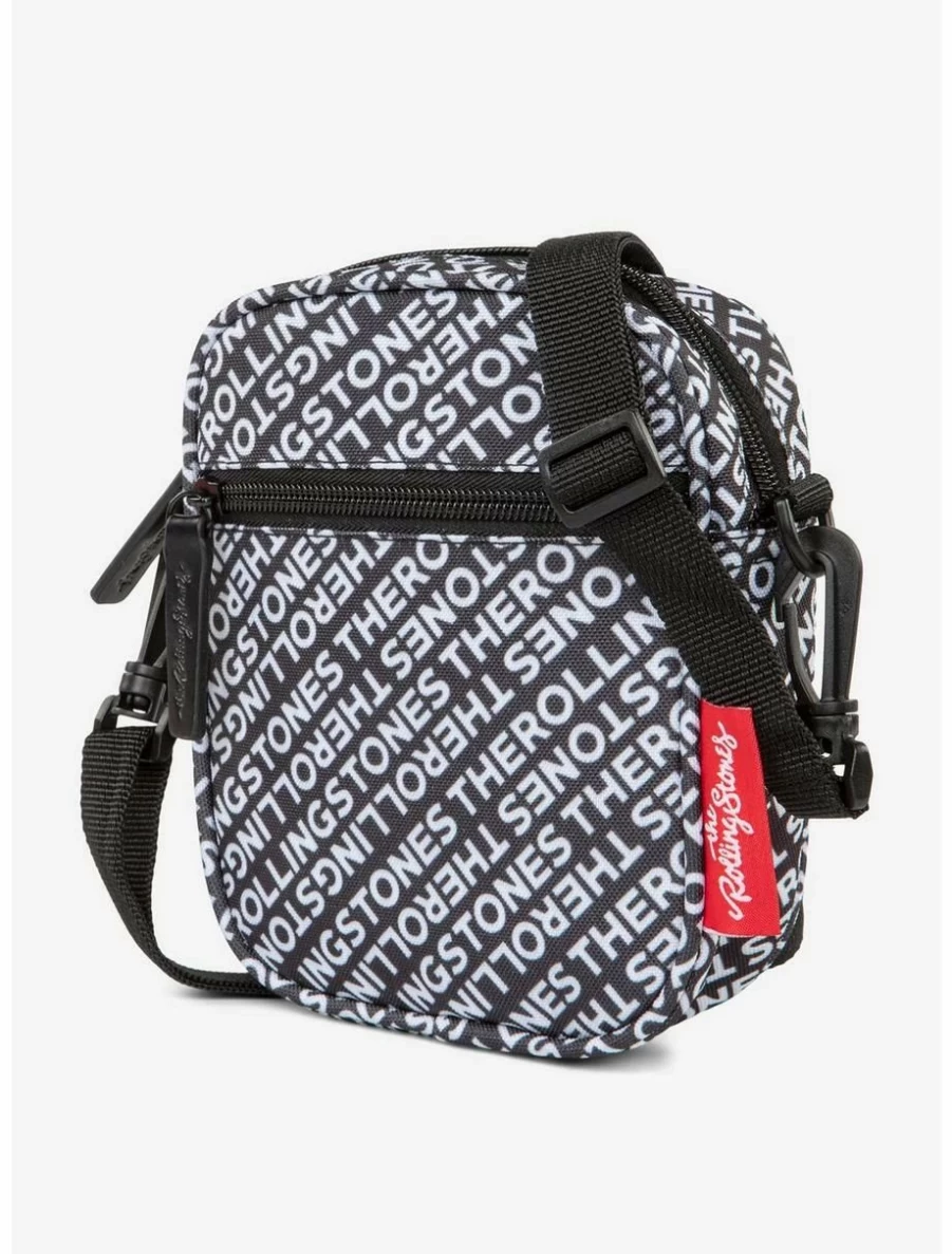 Bugatti Rolling Stones Vegan Leather Crossbody Bag - All Over Print Boxy Lunch Style