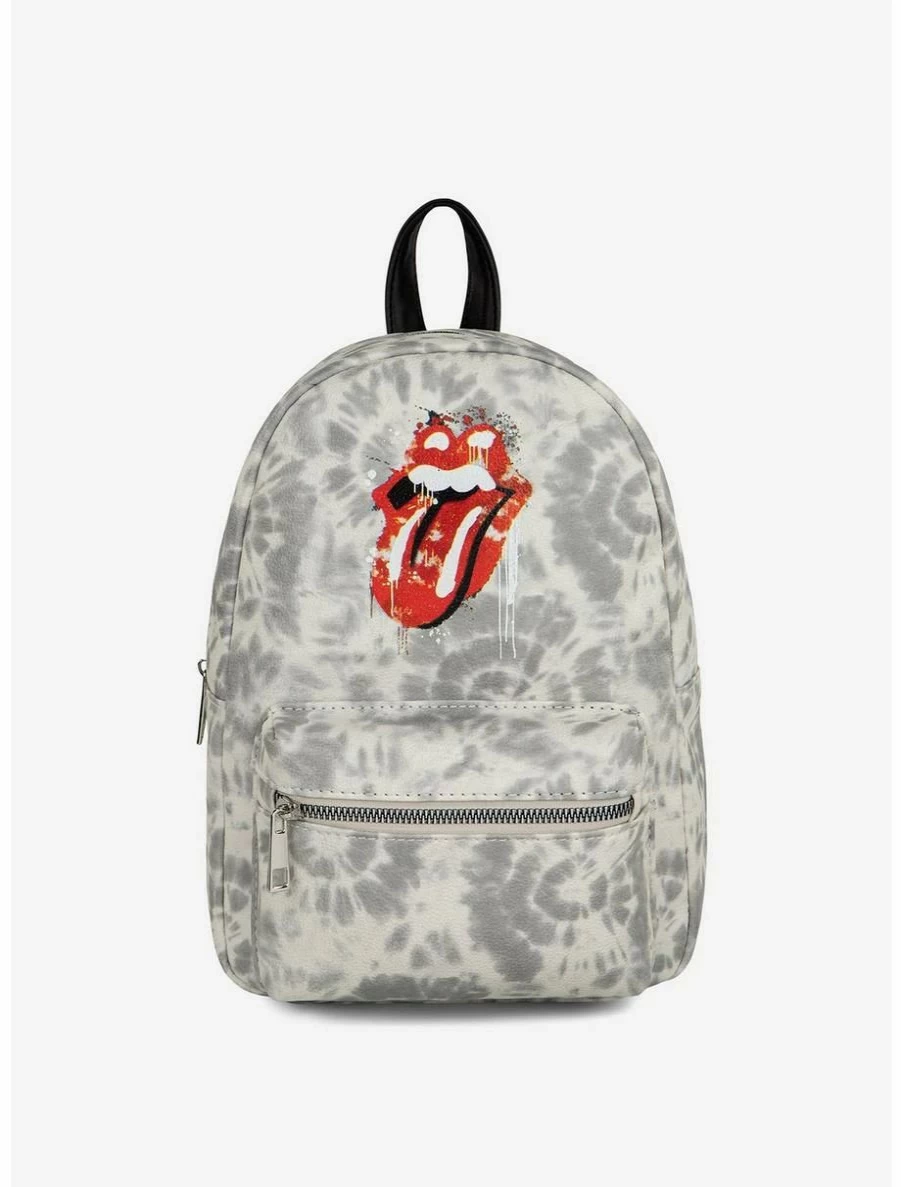 Boxlunch Bugatti Vegan Leather Rolling Stones Mini Backpack in Grey - Stylish Compact Bag