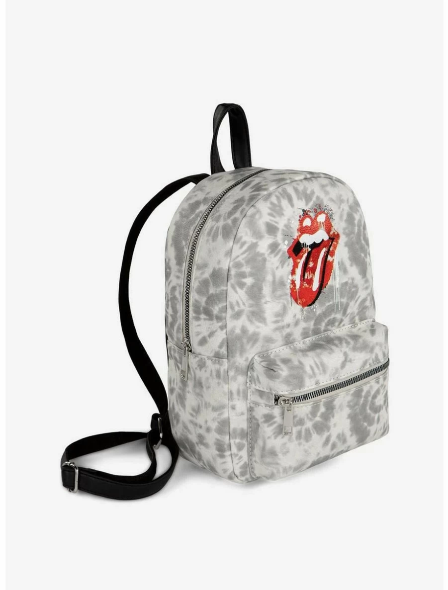 Boxlunch Bugatti Vegan Leather Rolling Stones Mini Backpack in Grey - Stylish Compact Bag