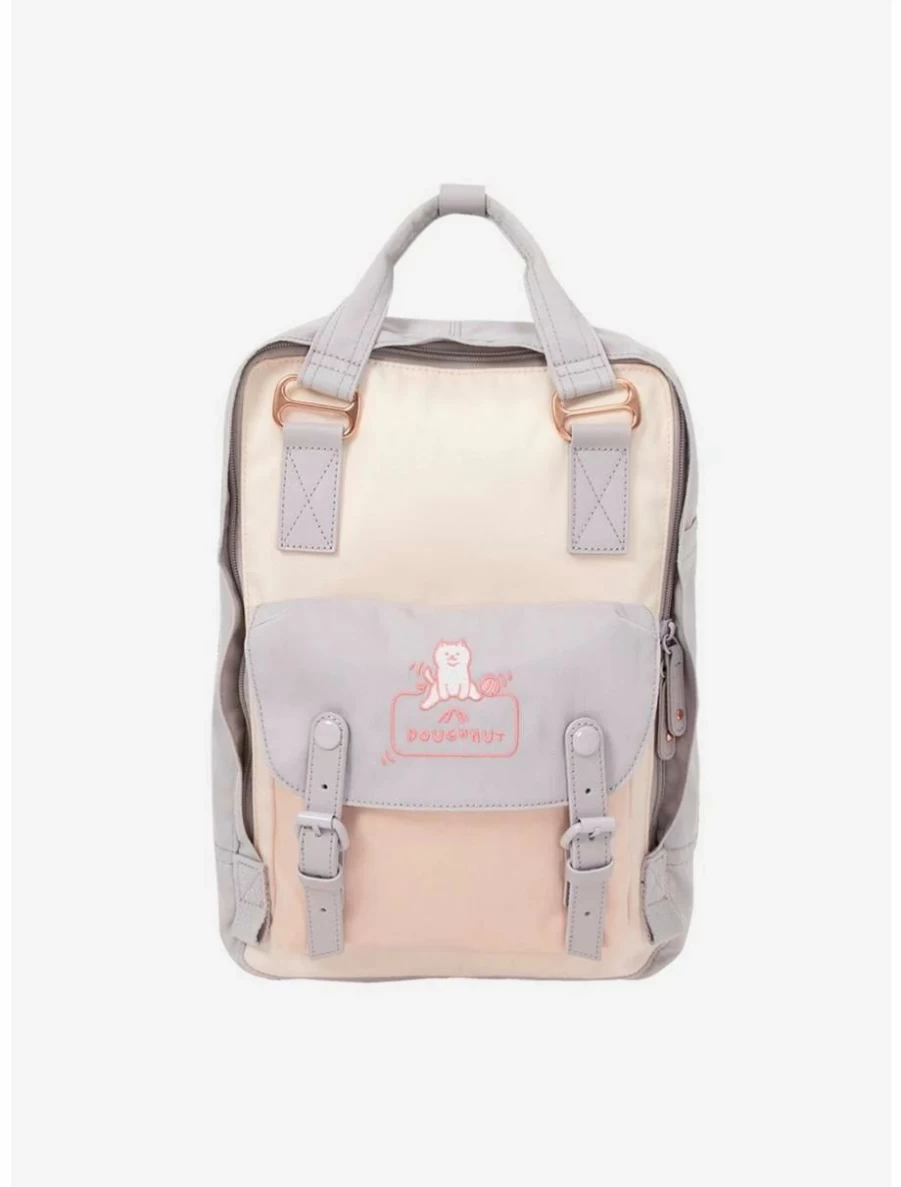 "BoxLunch Exclusive Doughnut Macaroon Fairies & Friends Purple and Pink Sheer Backpack"