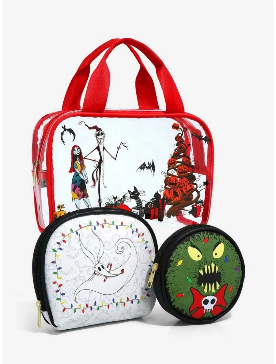 "Disney Nightmare Before Christmas Makeup Pouch Set – BoxLunch Exclusive Cosmetic Bag Collection"