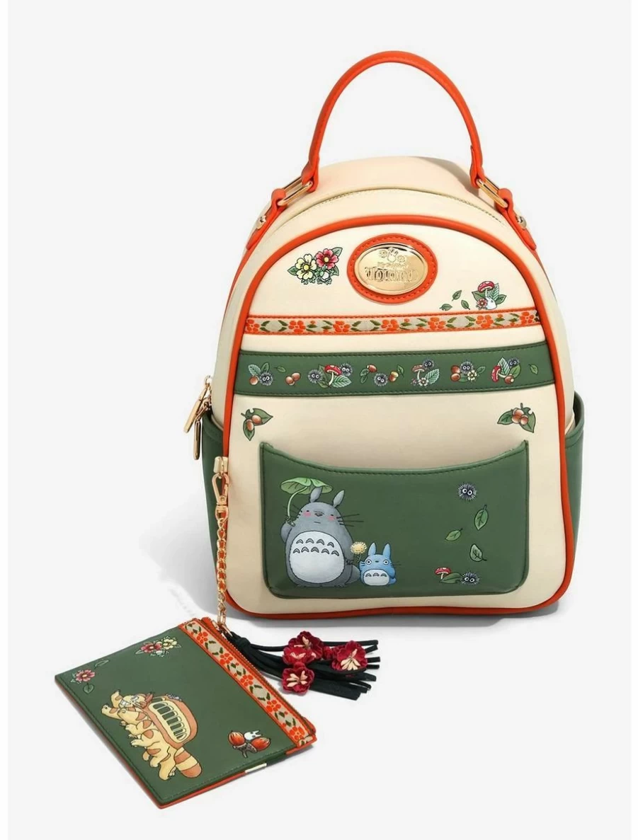 "Studio Ghibli My Neighbor Totoro Mini Backpack - Folk Art Design Boxlunch Exclusive"