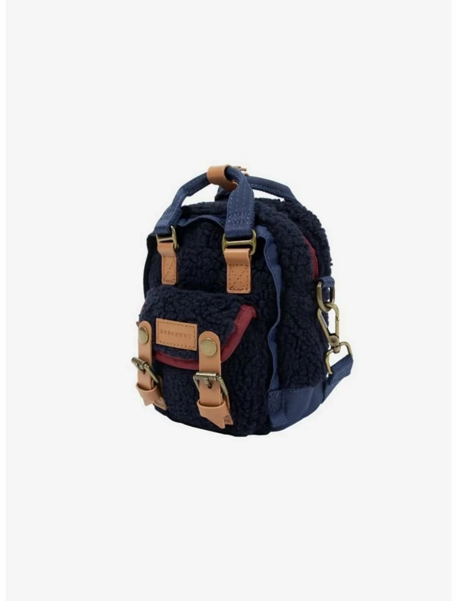"BoxLunch Navy & Wine Fluffy Doughnut Macaron Crossbody Bag – Tiny Series"