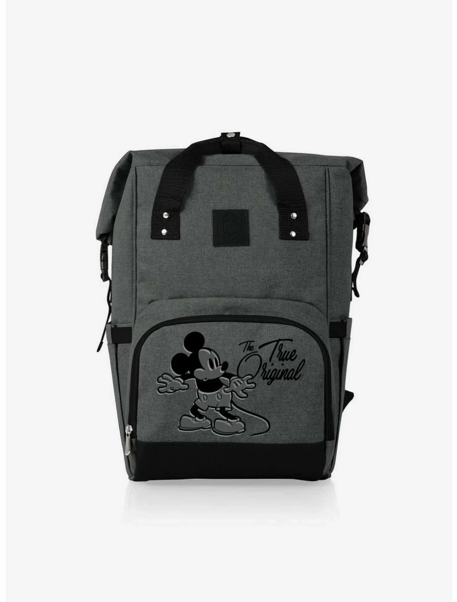 Disney Mickey Mouse Insulated Roll Top Backpack Cooler for Lunch and Picnics