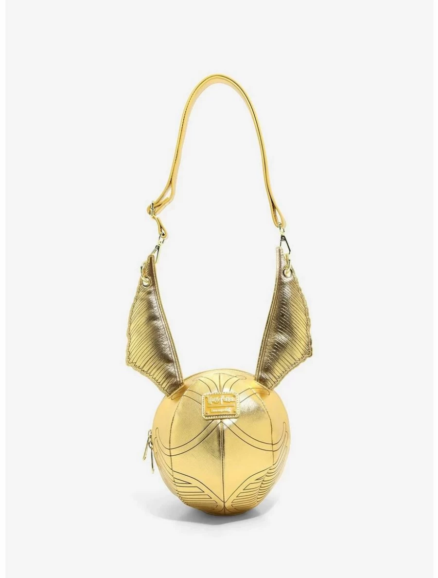 Loungefly Harry Potter Golden Snitch Crossbody Bag - Official Licensed Figural Purse