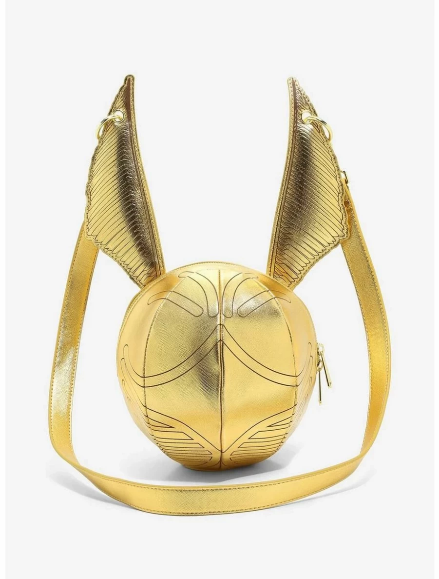 Loungefly Harry Potter Golden Snitch Crossbody Bag - Official Licensed Figural Purse