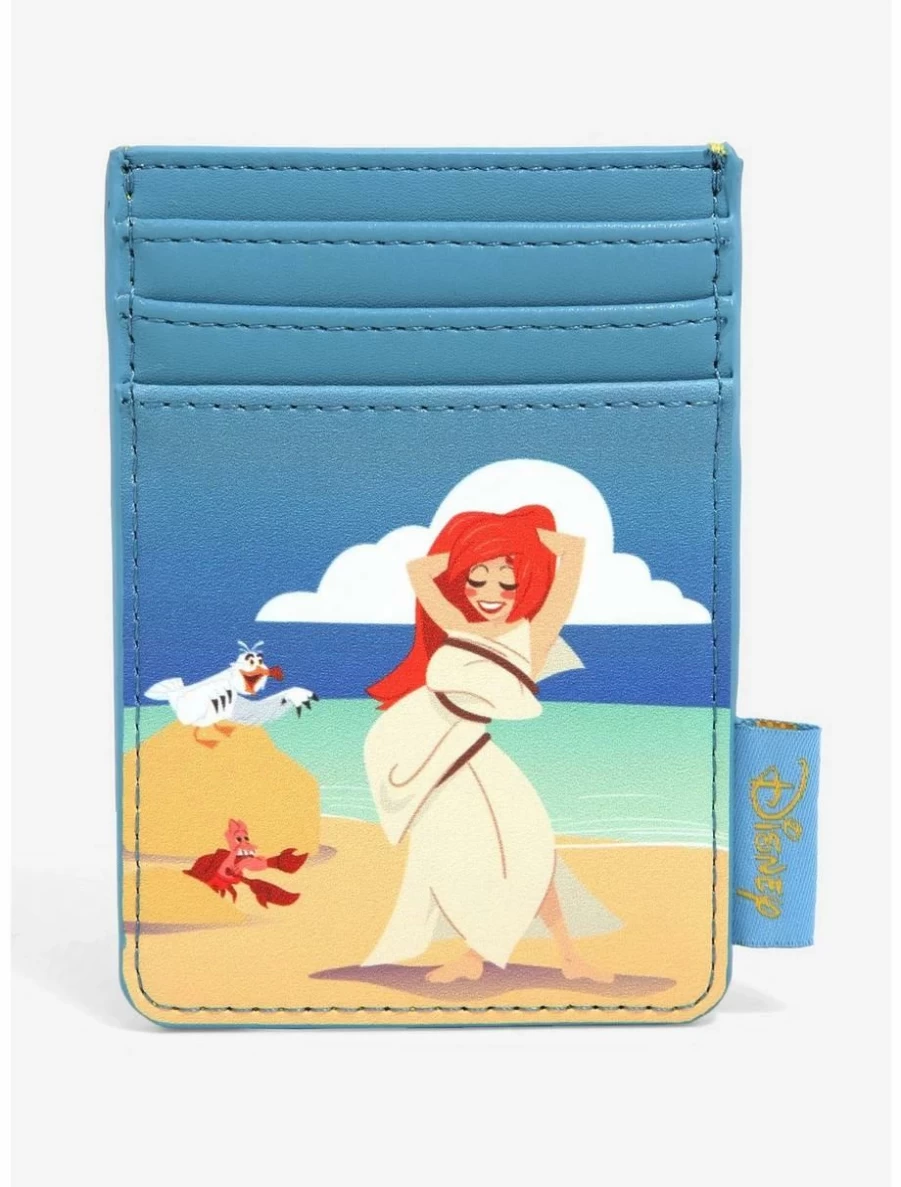 Loungefly Disney Little Mermaid Ariel & Friends Beach Card Holder - BoxLunch Exclusive Wallet