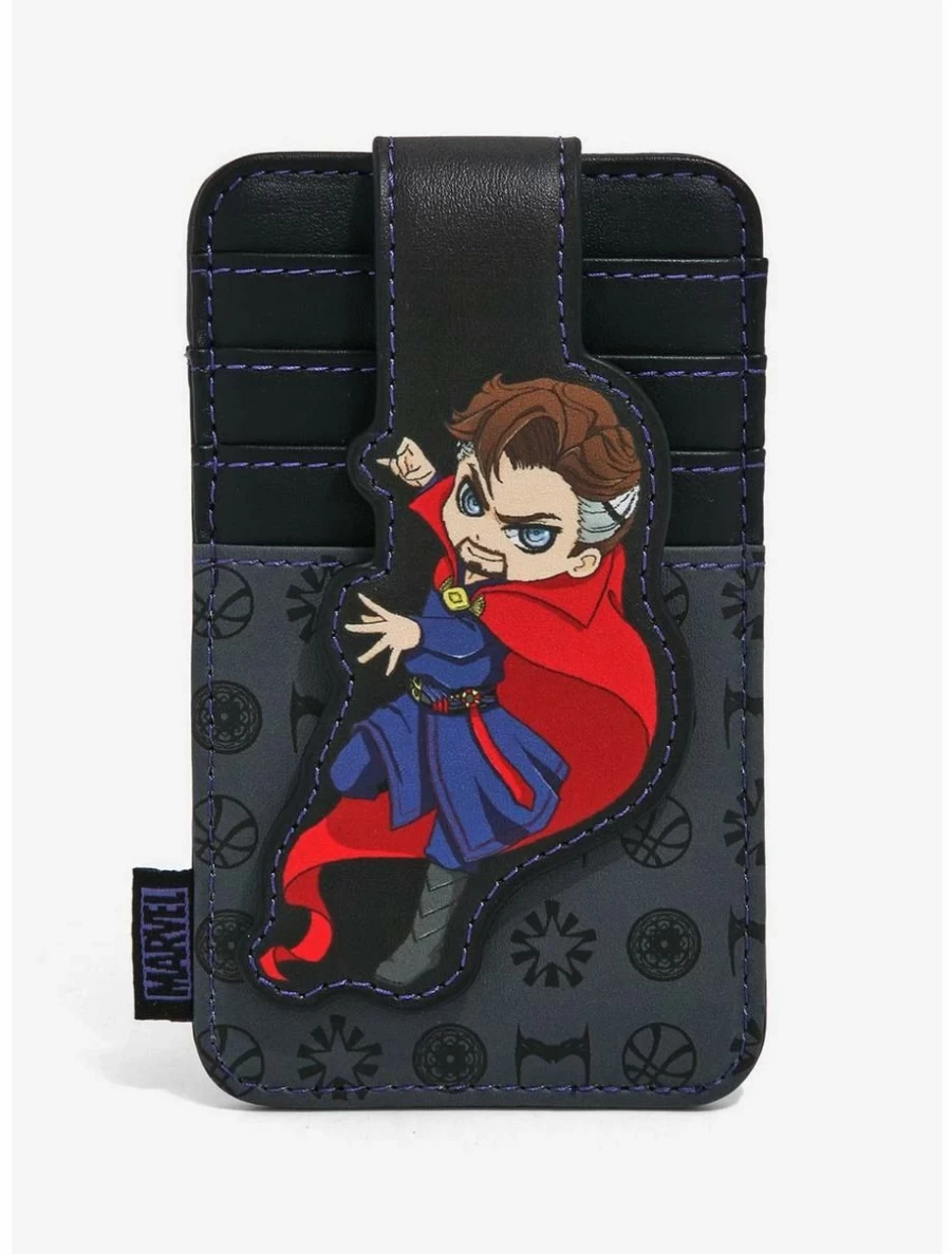 Loungefly Exclusive Marvel Doctor Strange Multiverse of Madness Chibi Card Holder Wallet BoxLunch