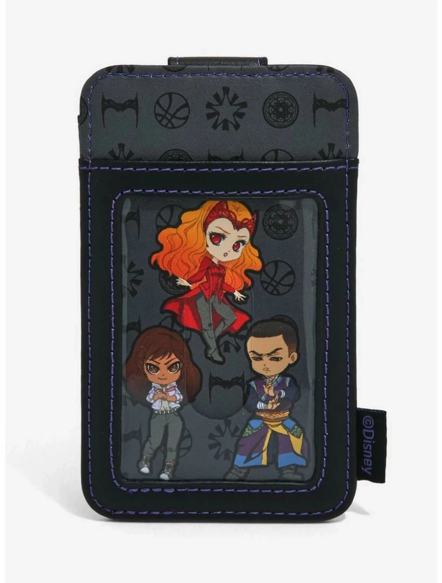 Loungefly Exclusive Marvel Doctor Strange Multiverse of Madness Chibi Card Holder Wallet BoxLunch