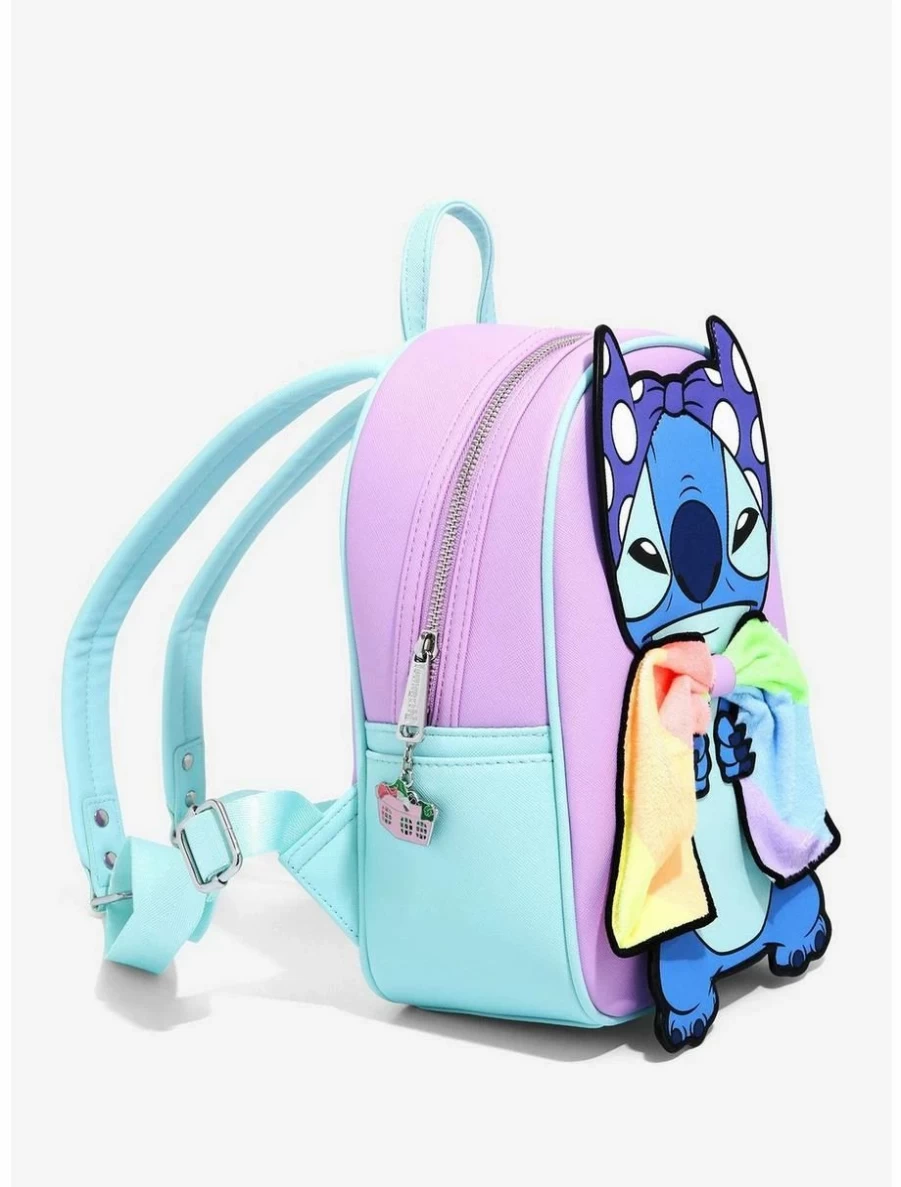 Loungefly Disney Lilo & Stitch Mini Backpack with Rainbow Cape - BoxLunch Exclusive Super Stitch Design