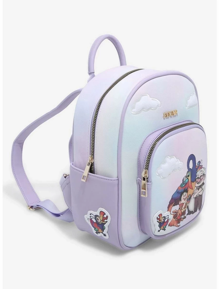 Disney Pixar Up Mini Backpack Exclusive - Russell Dug Carl Ellie Group Portrait Design