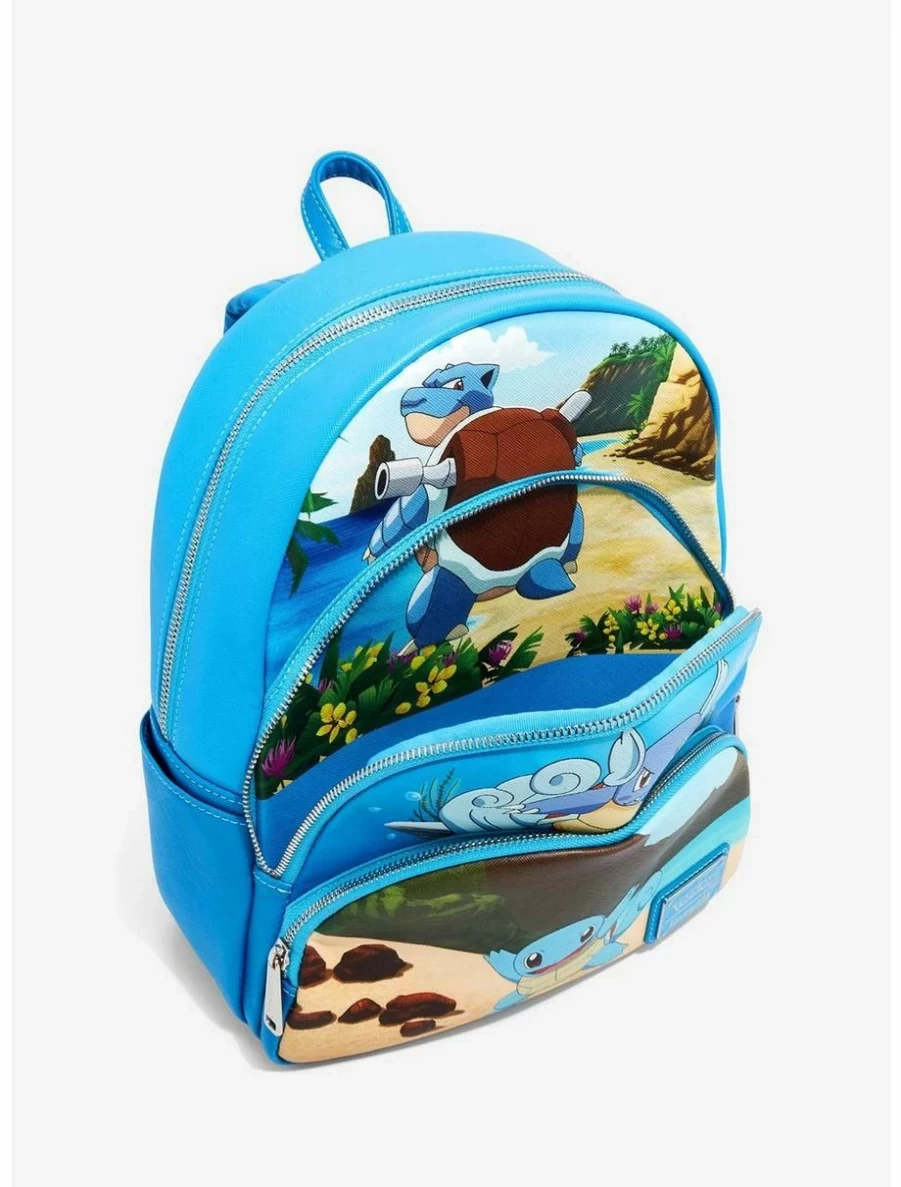 Loungefly Pokemon Squirtle Evolution Mini Backpack - Cute Water Turtle Design