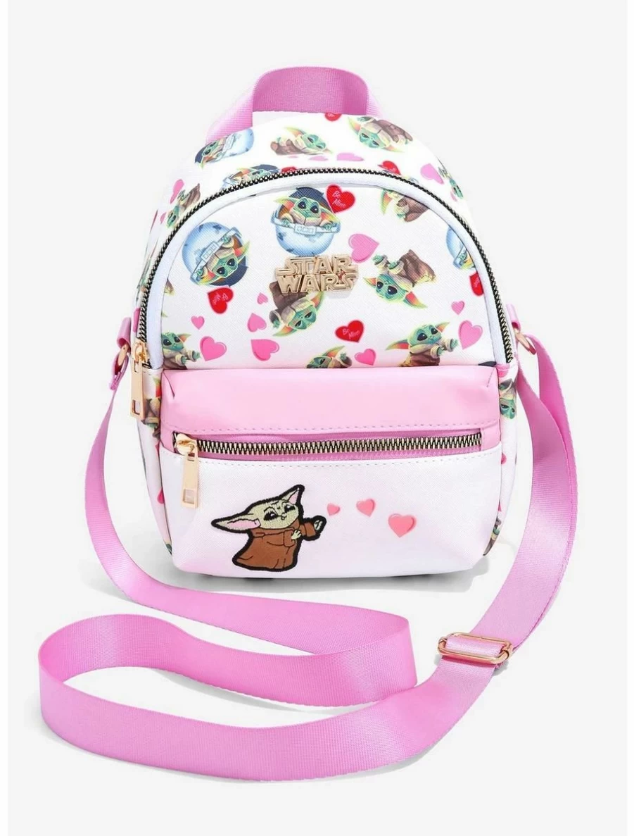 Star Wars The Mandalorian Grogu Love Heart Crossbody Bag - BoxLunch Exclusive Collectible