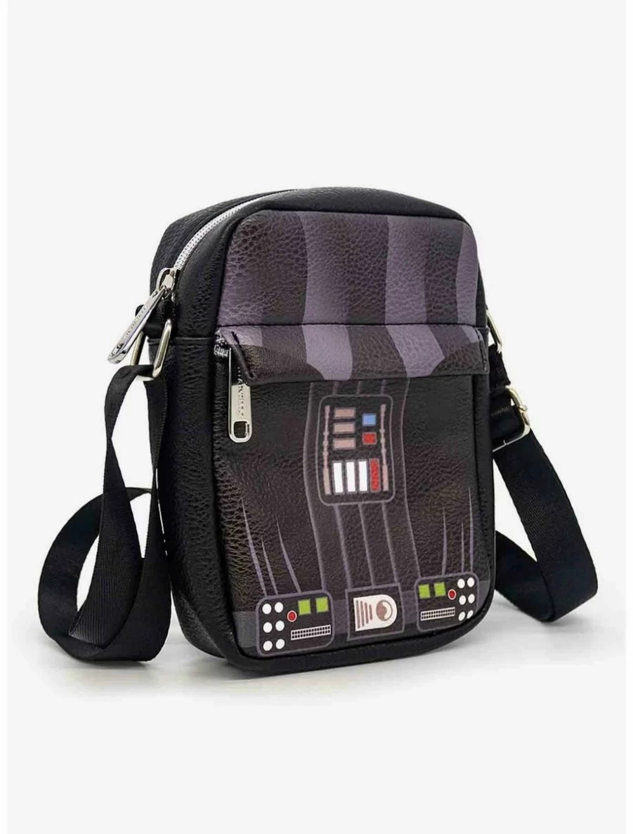 Star Wars Darth Vader Vegan Leather Crossbody Bag for Men and Women
