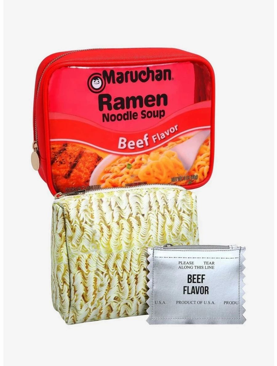 "Maruchan Beef Ramen Noodle Soup Themed Cosmetic Bag Set - BoxLunch Exclusive"