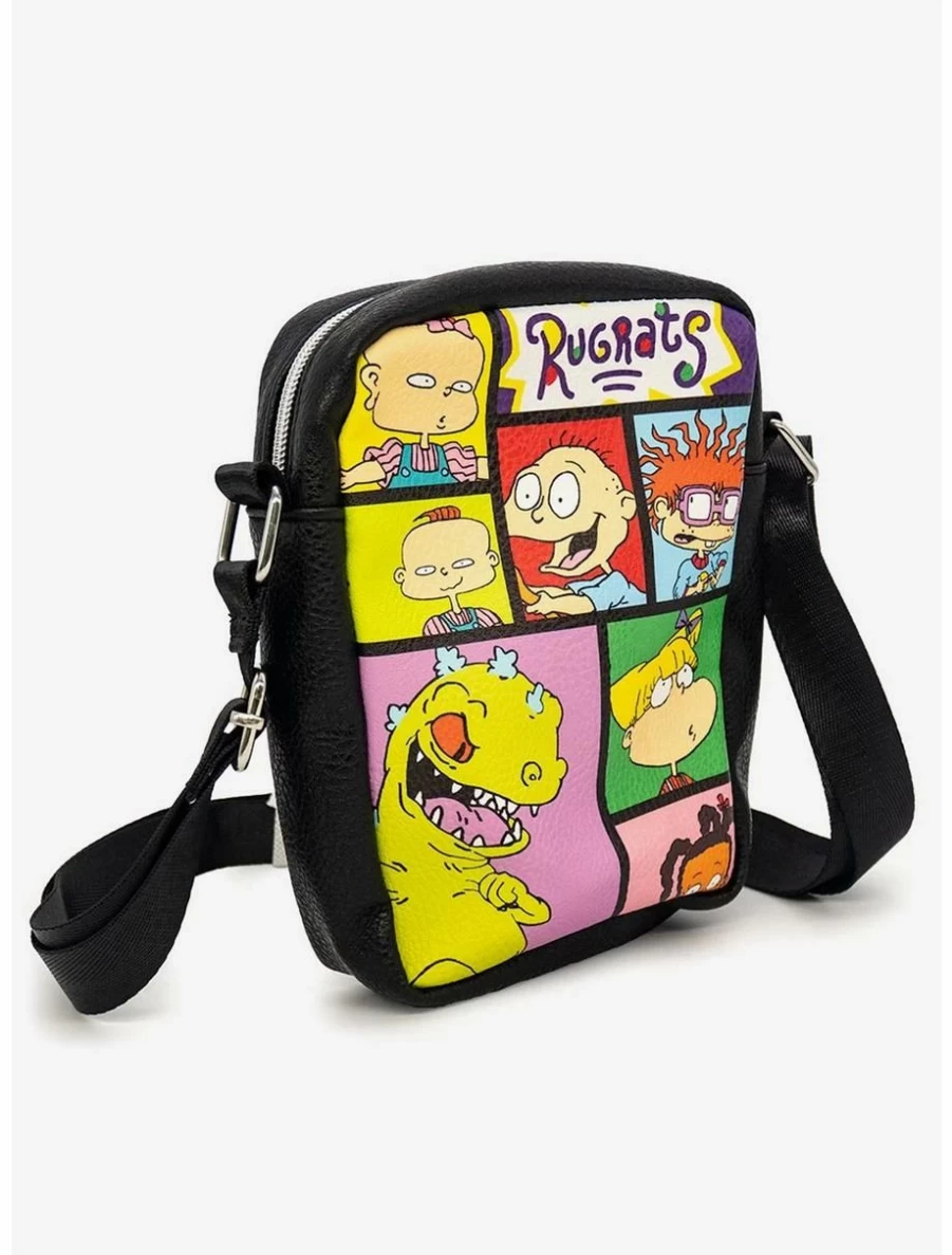 Rugrats 7-Character Pose Blocks Crossbody Bag - BoxLunch Exclusive Cartoon Print Shoulder Purse