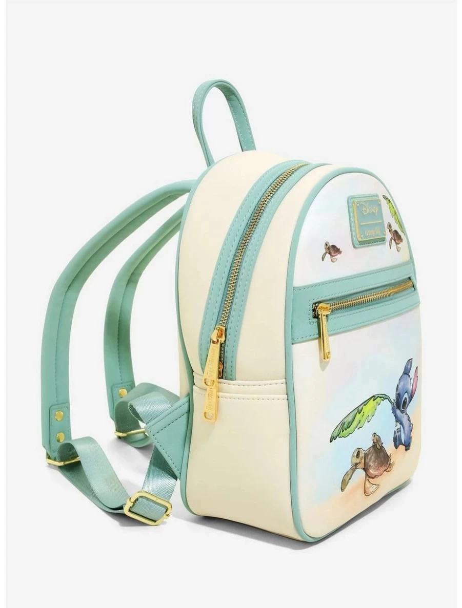 Loungefly Disney Lilo & Stitch Mini Backpack with Turtles Design - BoxLunch Exclusive Collectible