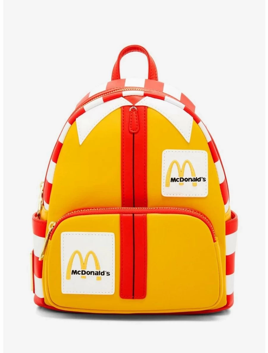 Loungefly Ronald McDonald Mini Backpack - Official McDonald's Collectible Fast Food Themed Bag