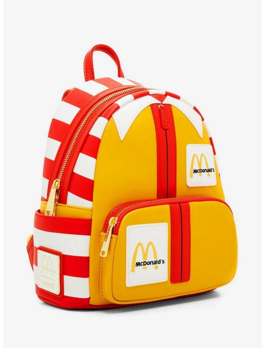 Loungefly Ronald McDonald Mini Backpack - Official McDonald's Collectible Fast Food Themed Bag