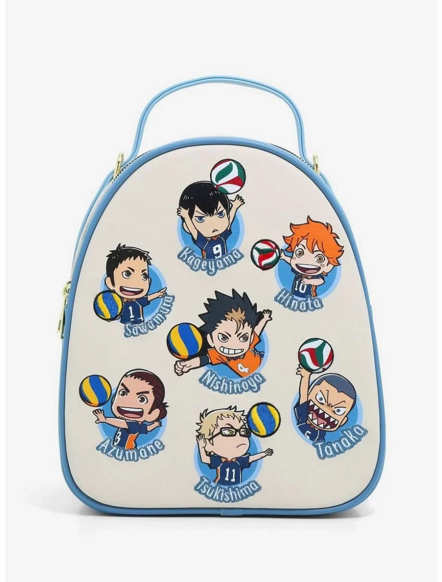 "Haikyu!! Anime Chibi Team Mini Backpack - BoxLunch Exclusive Convertible Bag"