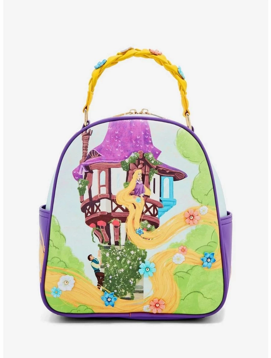 Disney Tangled Rapunzel & Flynn Mini Backpack - Woven Design, BoxLunch Exclusive