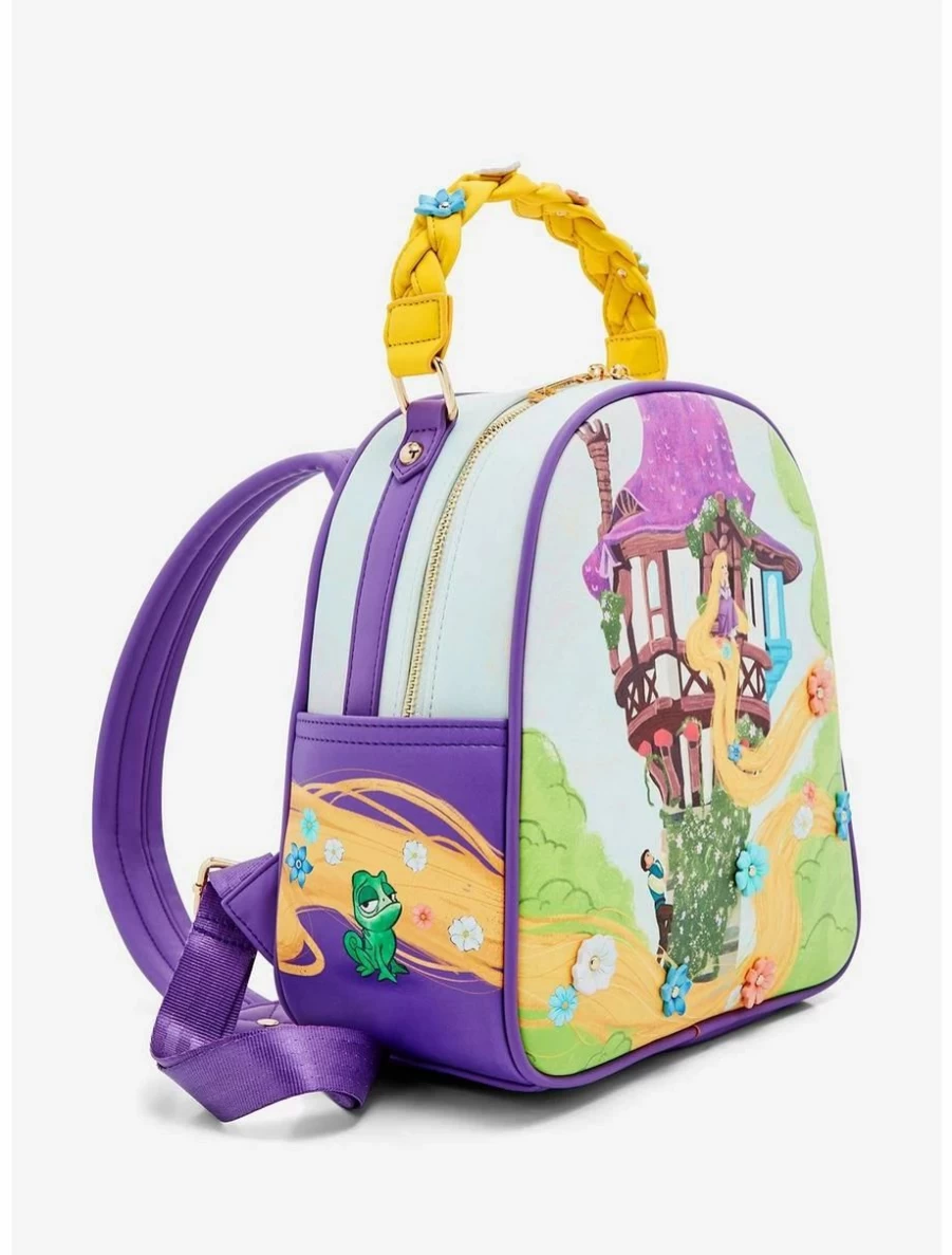 Disney Tangled Rapunzel & Flynn Mini Backpack - Woven Design, BoxLunch Exclusive