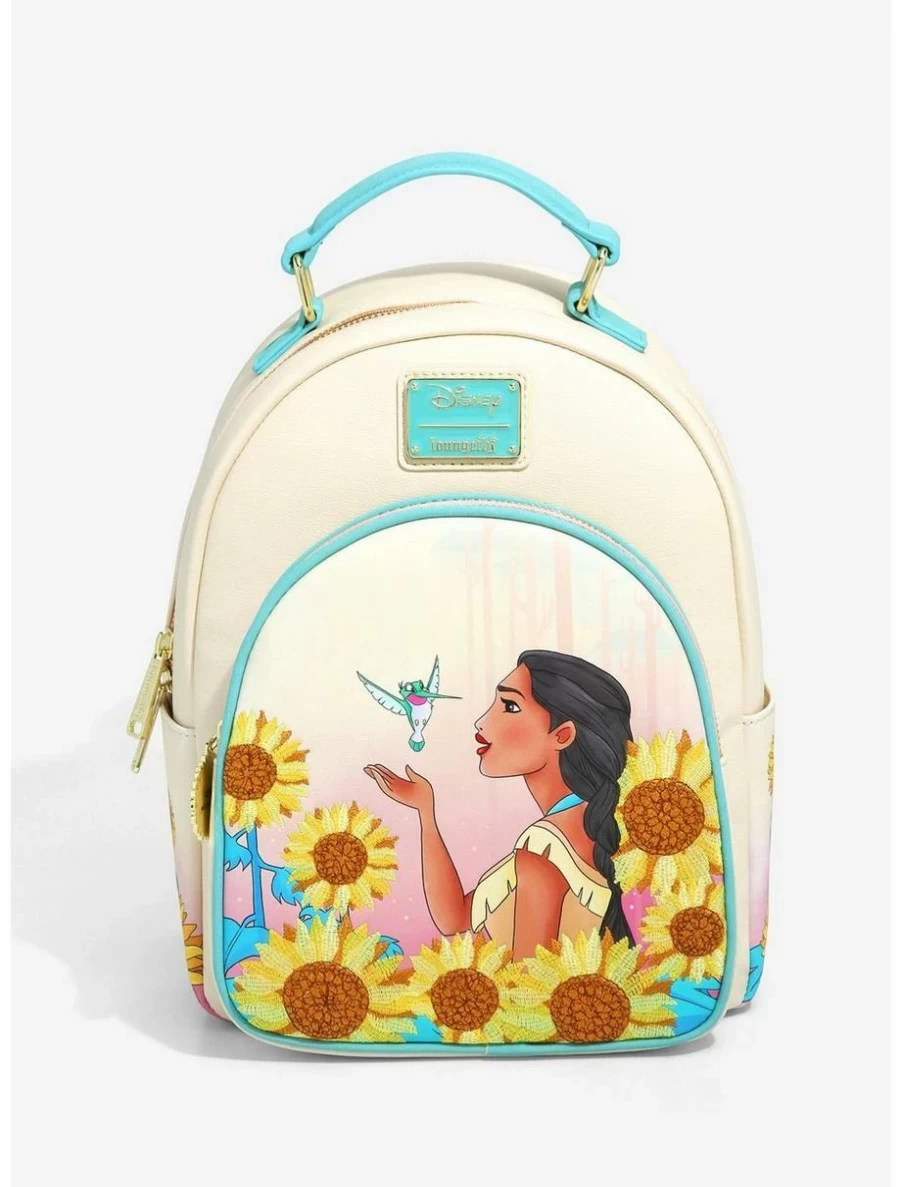 Loungefly Disney Pocahontas Sunflower Mini Backpack Exclusive BoxLunch Collection