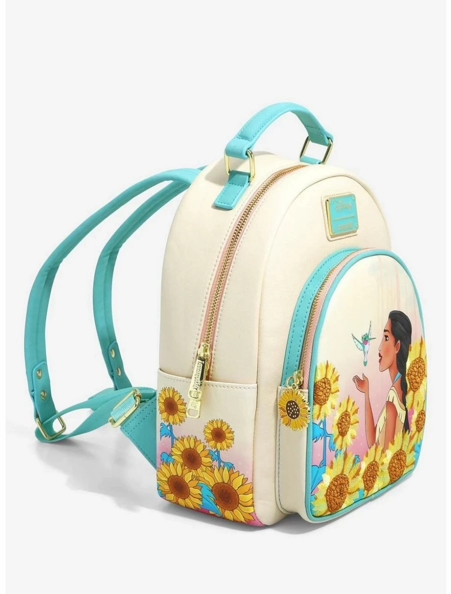 Loungefly Disney Pocahontas Sunflower Mini Backpack Exclusive BoxLunch Collection