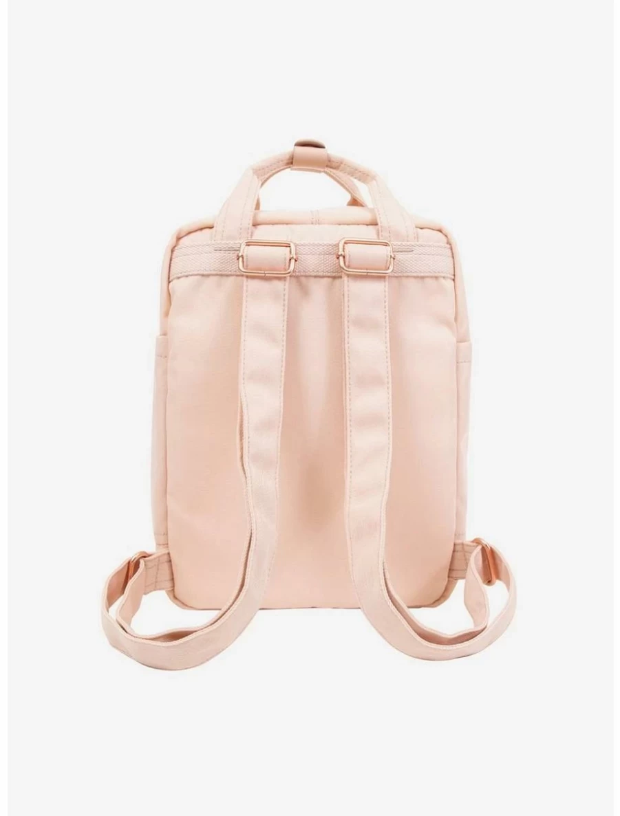 "BoxLunch Exclusive Doughnut & Macaron Print Mini Backpack - Soft Sunrise Design with Ribbon Details"