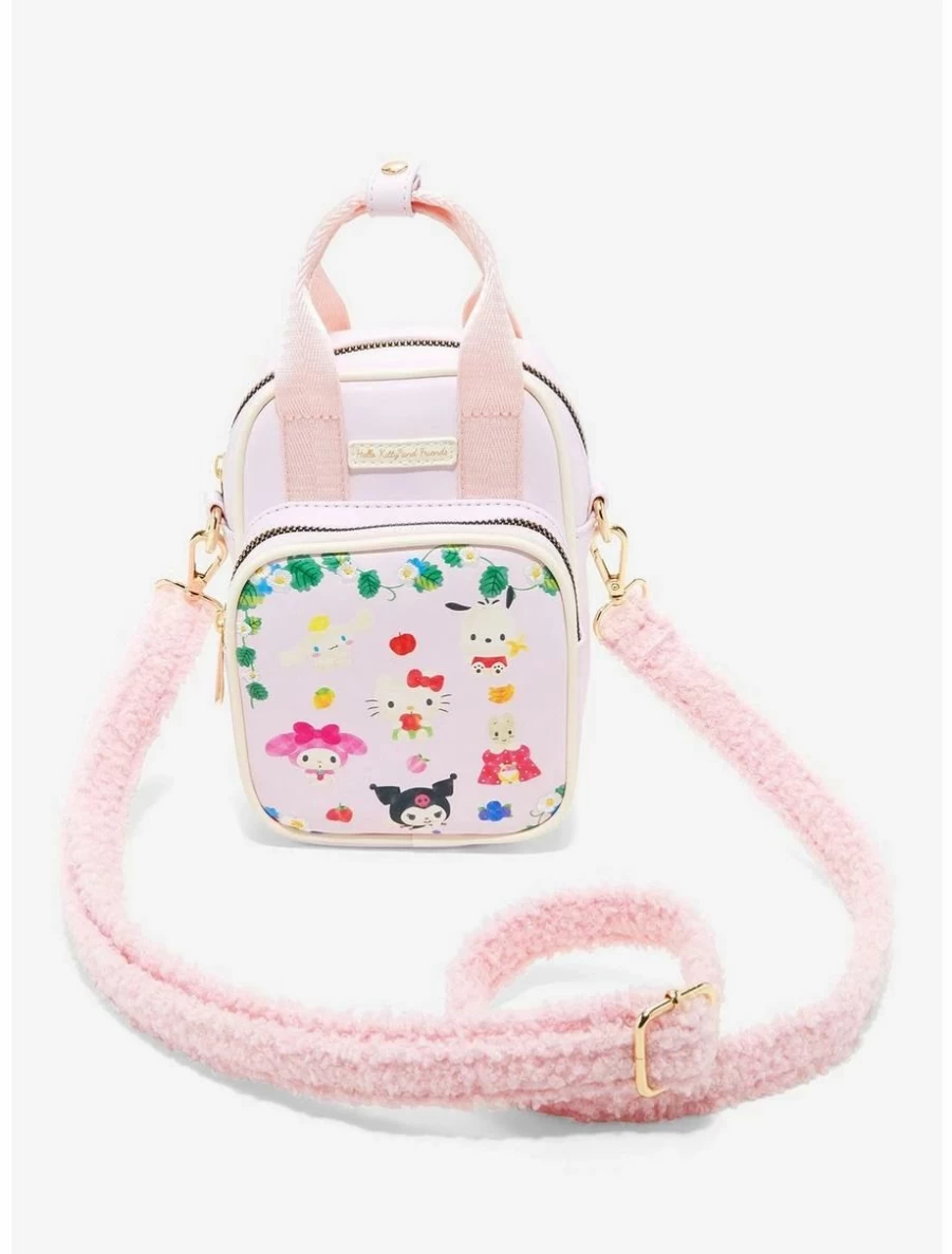 Sanrio Hello Kitty & Friends Fruit-Themed Crossbody Bag - BoxLunch Exclusive Cute Kawaii Purse