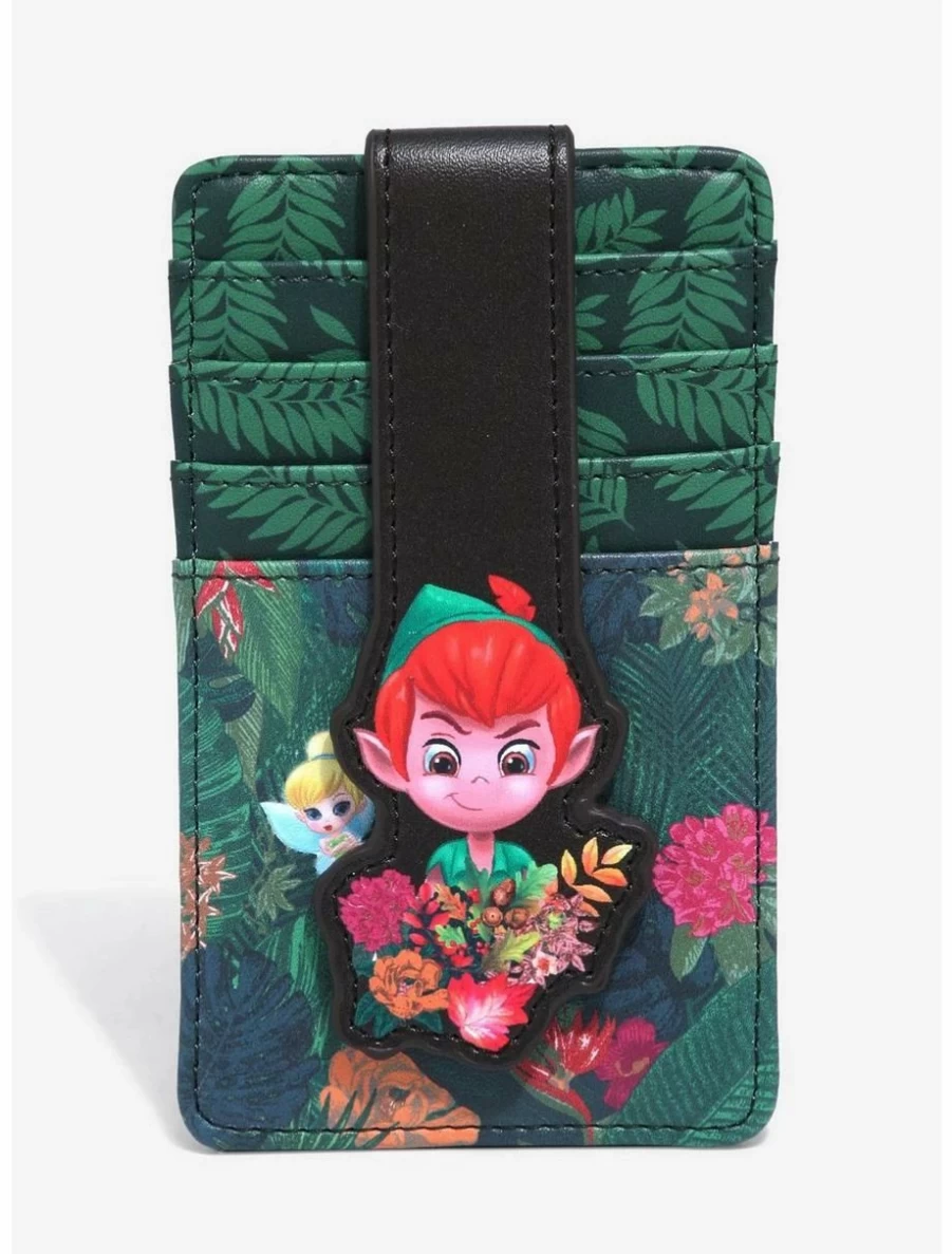 Loungefly Disney Peter Pan & Tinkerbell Chibi Jungle Cardholder Wallet - BoxLunch Exclusive Collectible