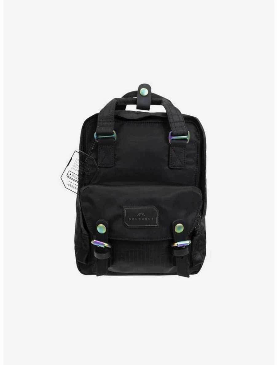 Doughnut Macaroon Mini Gamescape Series Black Backpack by BoxLunch