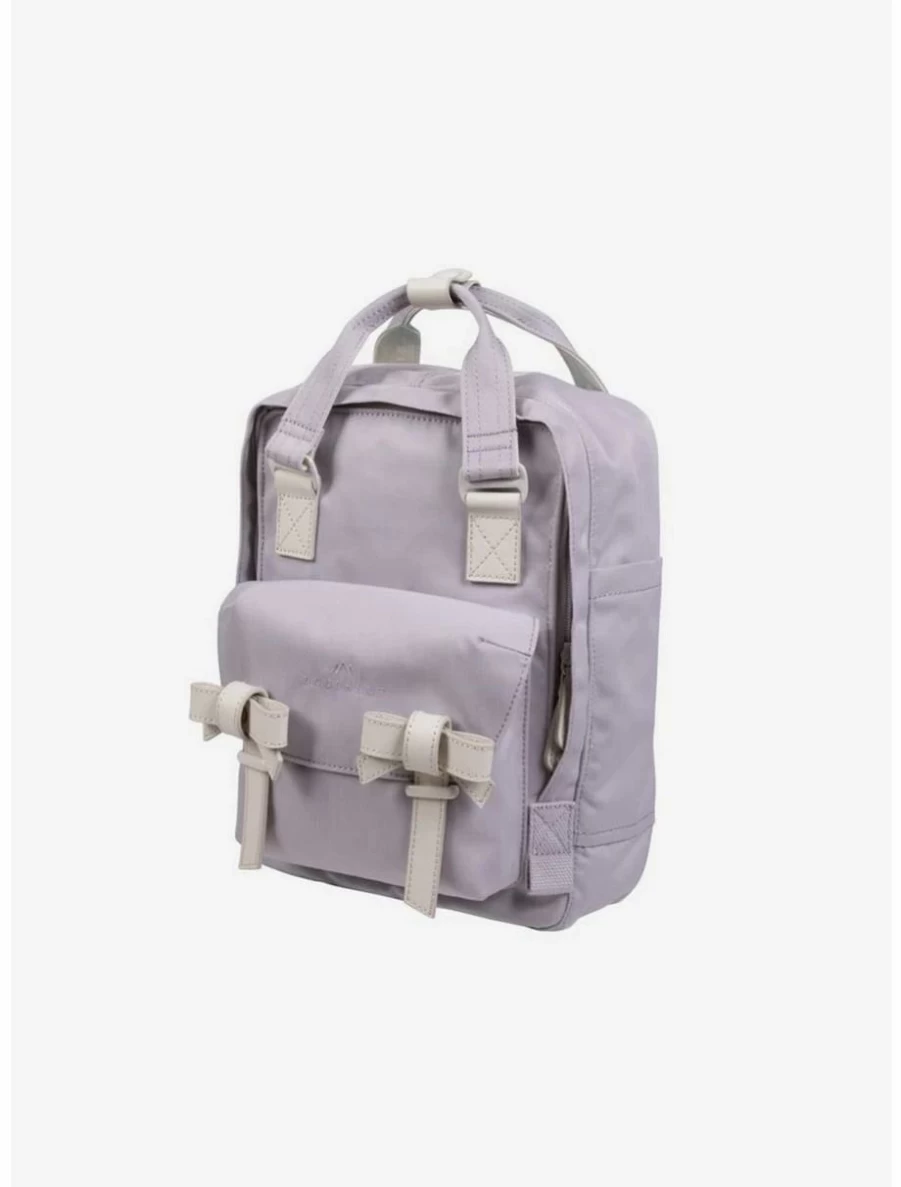 Unicorn Dream Series Powder Purple Mini Backpack - Doughnut Macaroon Design with Ribbon Accents