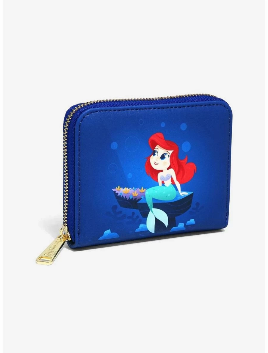 Loungefly Disney The Little Mermaid Ariel Under The Sea Zip Wallet BoxLunch Exclusive Collectible