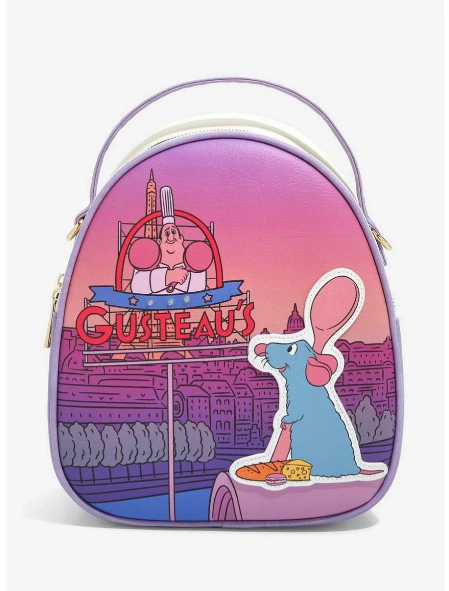 Disney Pixar Ratatouille Light-Up Mini Backpack - Paris Scenic Design, Convertible, BoxLunch Exclusive Collectible