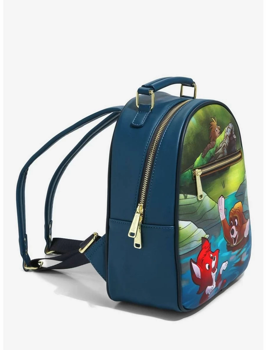 Loungefly Disney Fox and The Hound Splash Mini Backpack Exclusive at BoxLunch