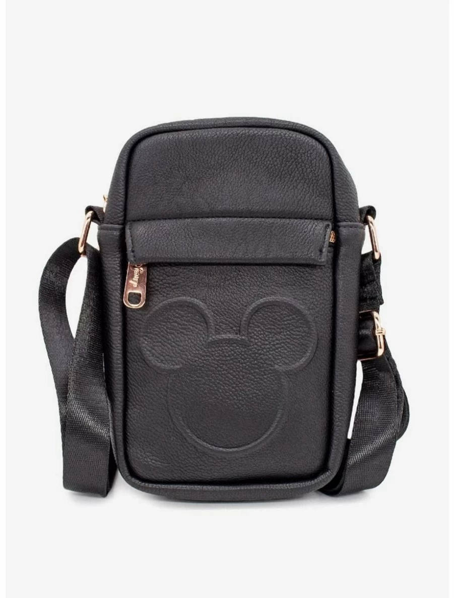 Disney Mickey Mouse Vegan Leather Crossbody Bag for Women - Stylish Embossed Boxlunch Design