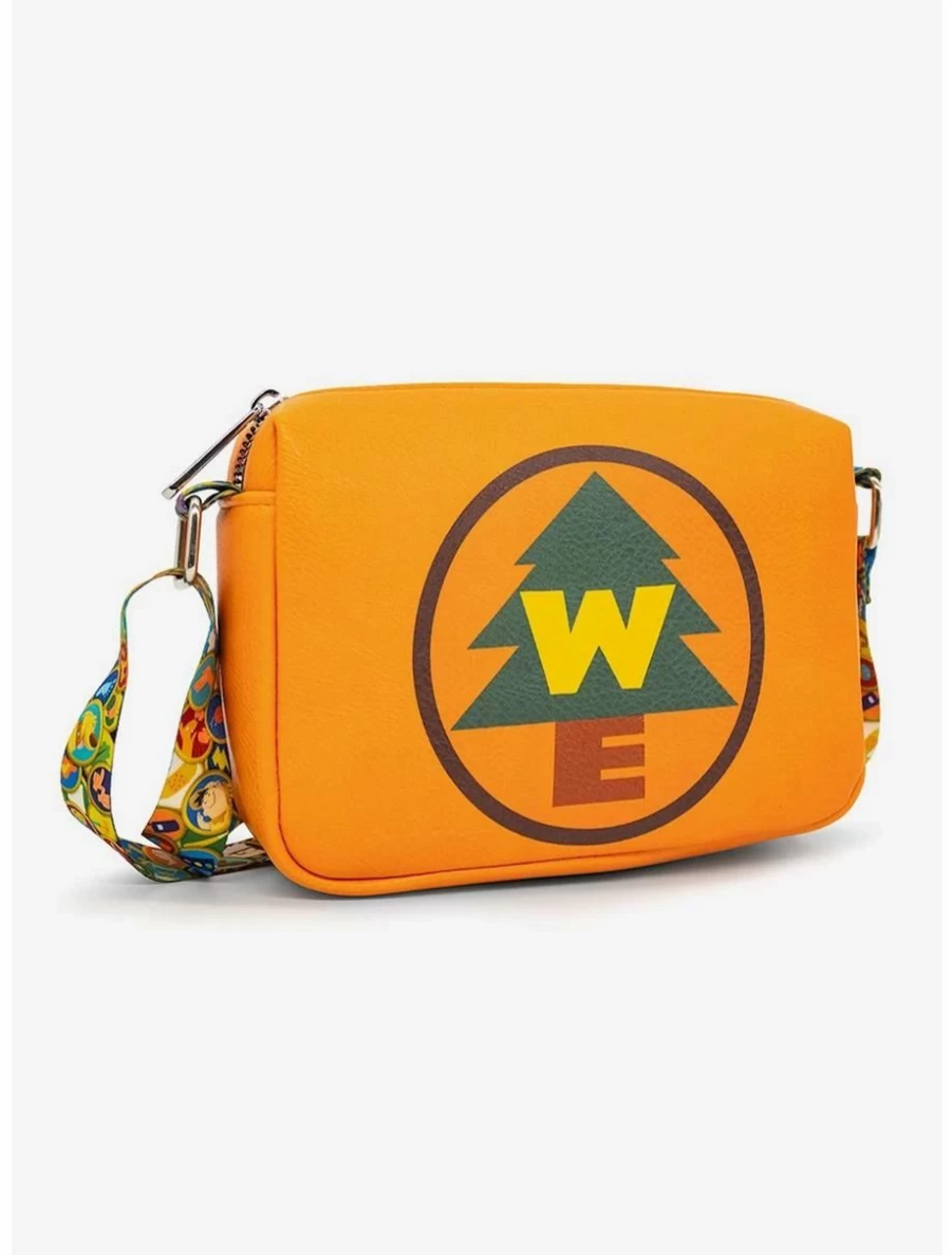 Disney Pixar Up Wilderness Explorers Crossbody Bag - Officially Licensed We Badge Messenger Purse