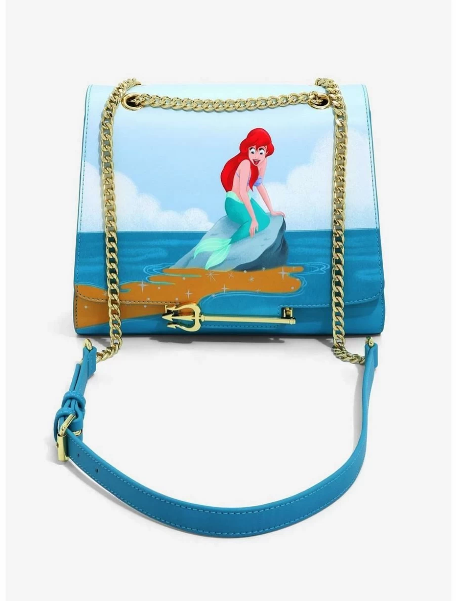 Disney Loungefly The Little Mermaid Ariel & King Triton Crossbody Handbag - Official BoxLunch Exclusive