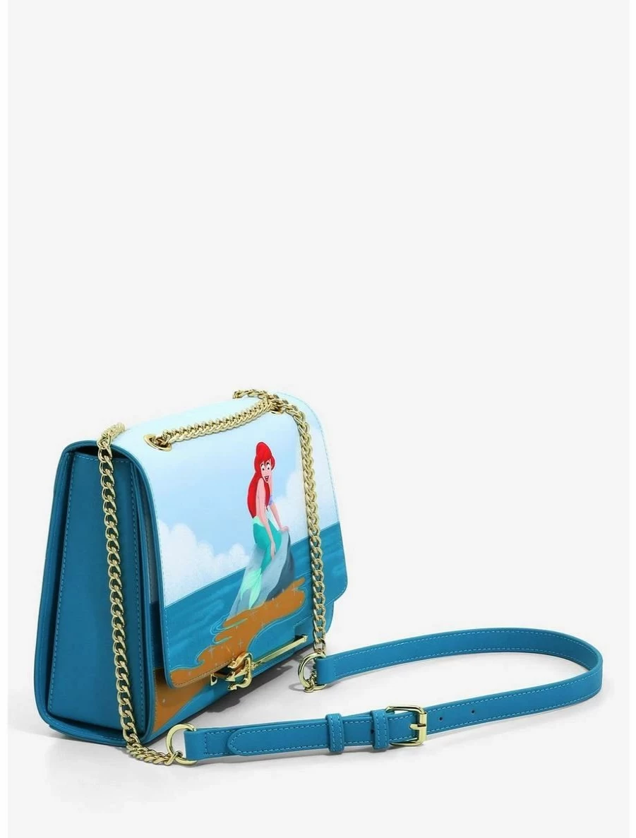 Disney Loungefly The Little Mermaid Ariel & King Triton Crossbody Handbag - Official BoxLunch Exclusive