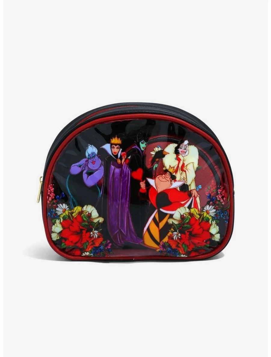 "Disney Villains Floral Cosmetic Bag Set - Exclusive BoxLunch Collection"
