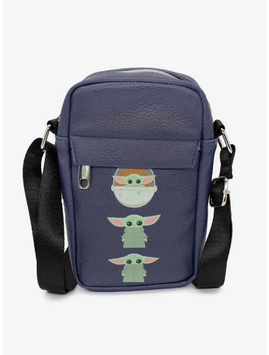 Star Wars The Mandalorian Baby Yoda Pod Vegan Leather Crossbody Bag for Lunch Box