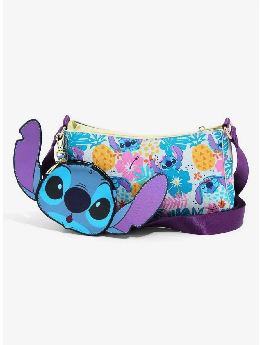 Disney Lilo & Stitch Tropical Themed Crossbody Bag for Women and Girls