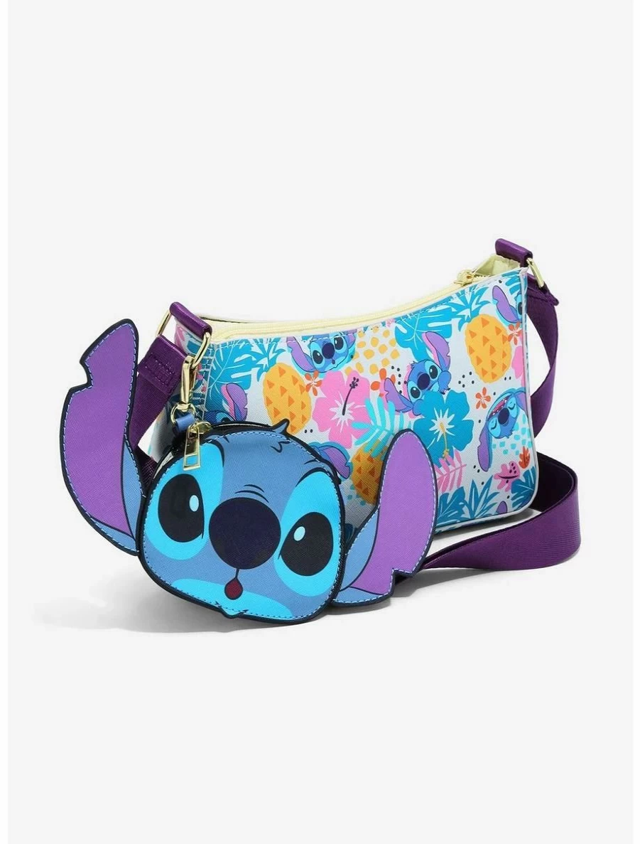 Disney Lilo & Stitch Tropical Themed Crossbody Bag for Women and Girls
