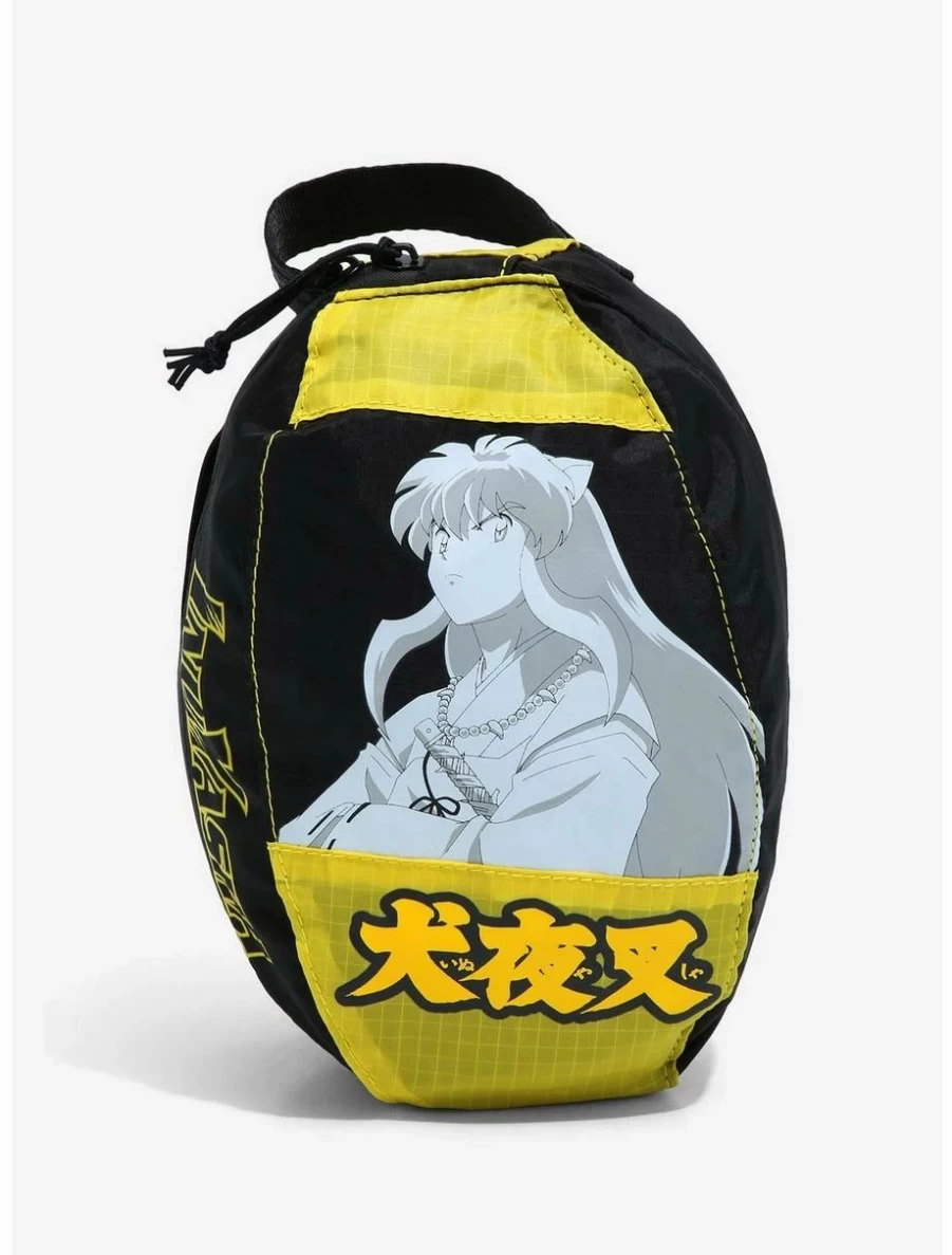 "Exclusive Inuyasha Themed Tonal Portrait Toiletries Bag | BoxLunch Anime Cosmetics Pouch"