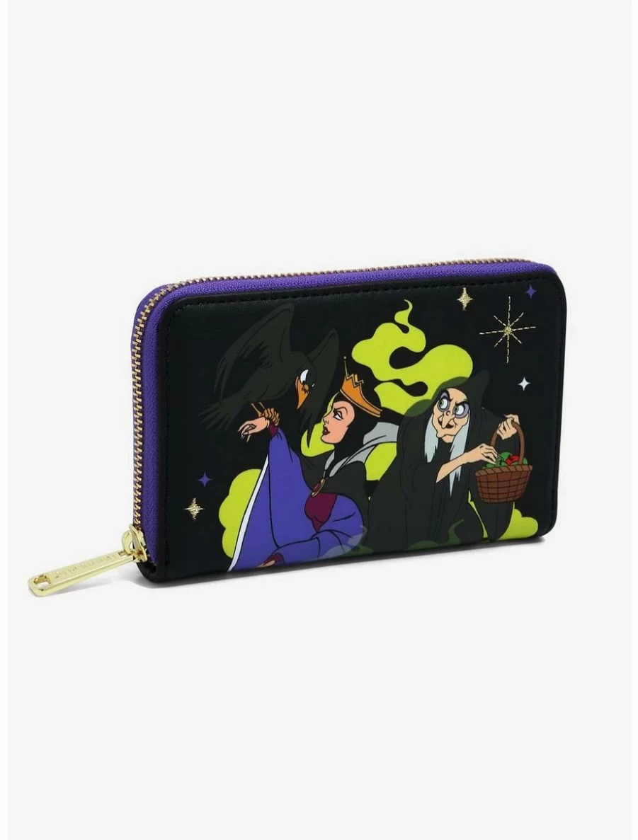 Loungefly Disney Snow White Evil Queen Zip Wallet BoxLunch Exclusive Collectible